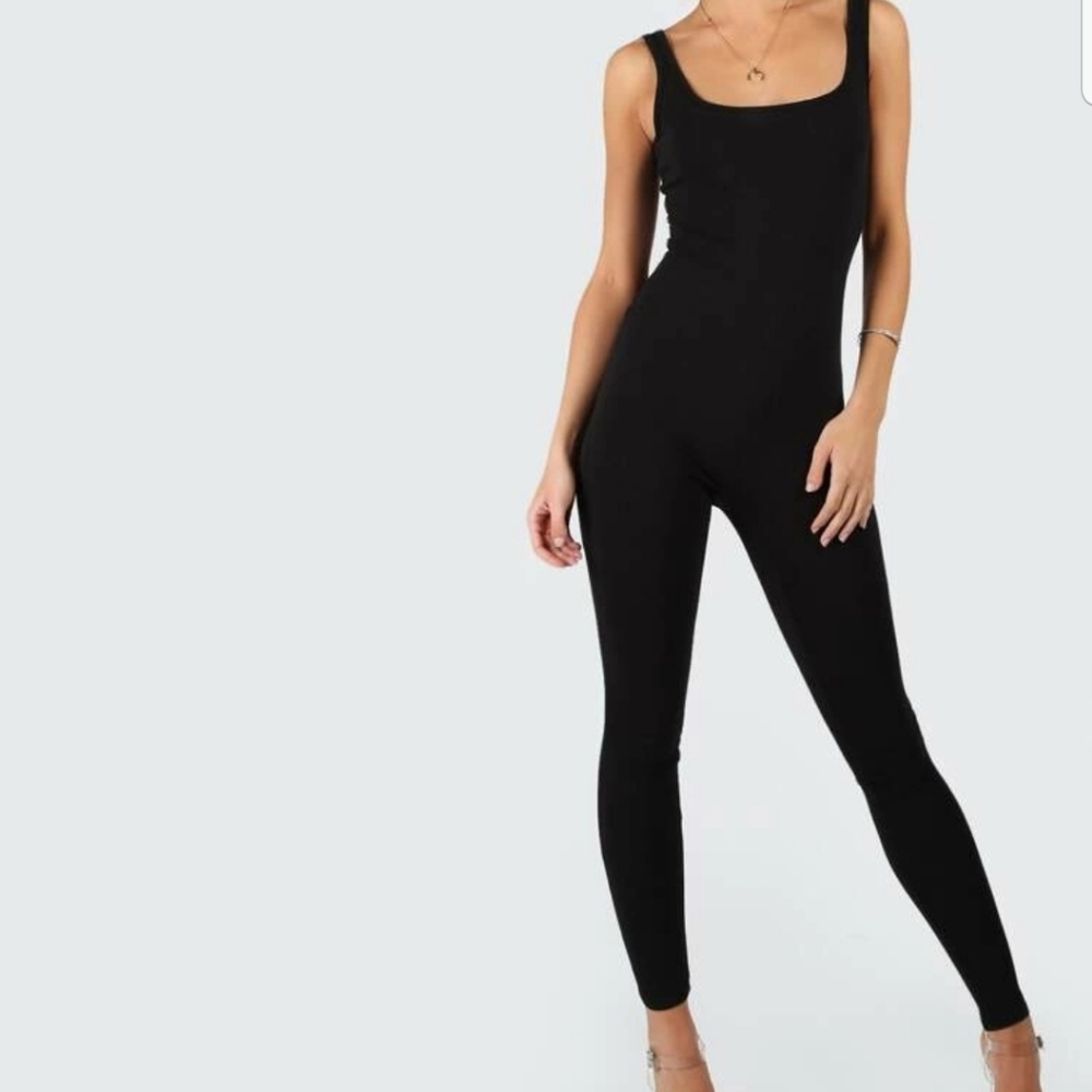 Scoop Neck Skinny Fit Tank Jumpsuit